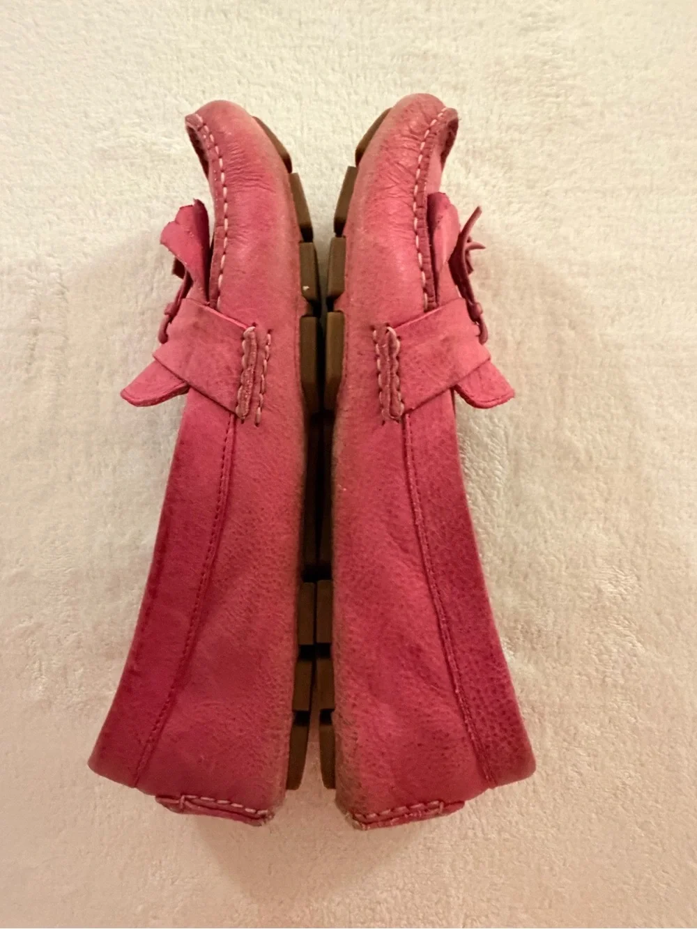 Cole Haan Pink Suede Tassel Loafers - Women's